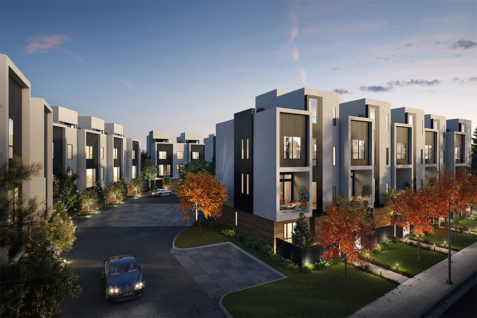 The residences aerial